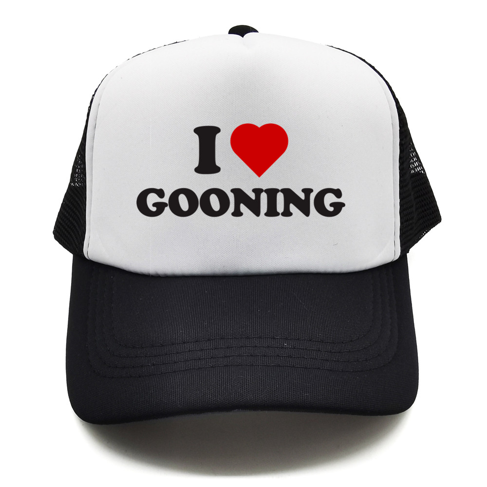 Trucker Cap Mesh - おかしい私は Gooning 野球キャップクール夏男性メッシュネット帽子ユーモアトラック運転手キャップユニセックス屋外メッシュネットキャップ MZ-080