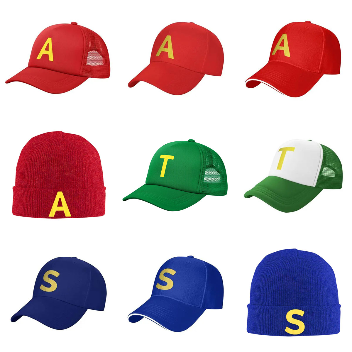 Trucker Cap Mesh - A-アルビンとチップマンクス ザ・スクィッククエル A メッシュ野球帽男性女性ヒップホップトラック運転手作業帽子夏秋太陽キャップ